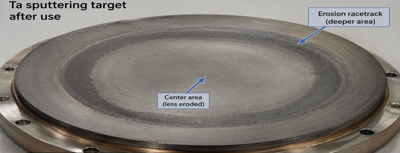 Project Poster | Ta PVD Target Racetrack Erosion Reduces Target Utilization - Functional Modeling